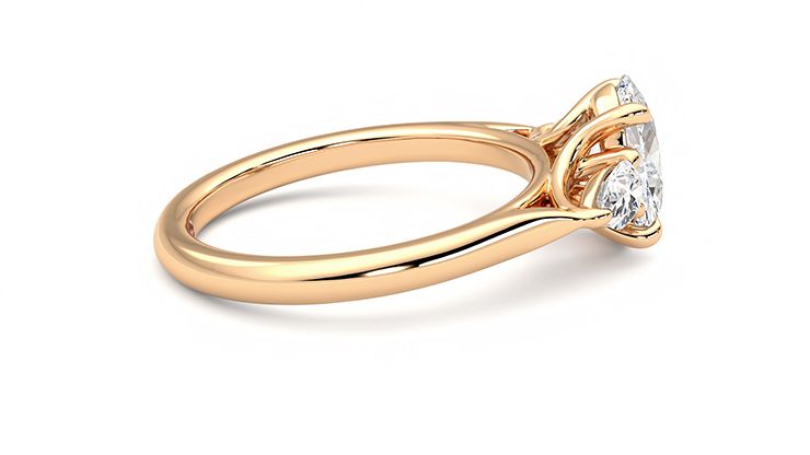 Taylor & Hart Affinity Oval Engagement Ring 360 degree image 10