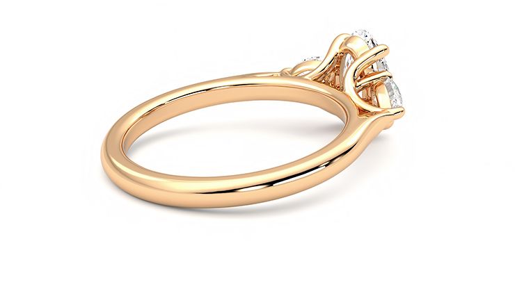 Taylor & Hart Affinity Oval Engagement Ring 360 degree image 12