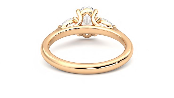 Taylor & Hart Affinity Oval Engagement Ring 360 degree image 15