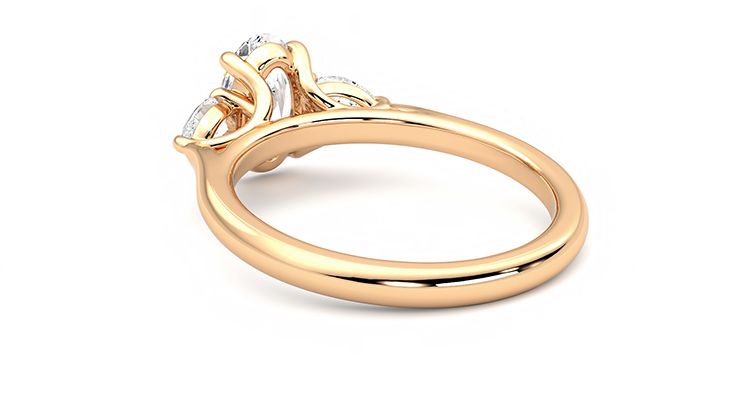 Taylor & Hart Affinity Oval Engagement Ring 360 degree image 17