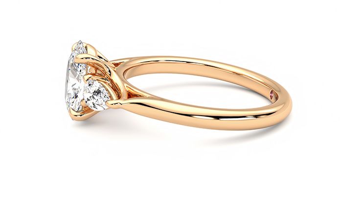 Taylor & Hart Affinity Oval Engagement Ring 360 degree image 21