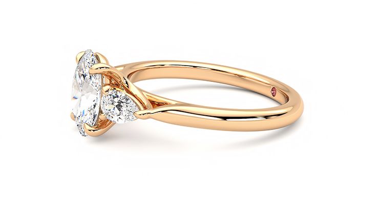 Taylor & Hart Affinity Oval Engagement Ring 360 degree image 22