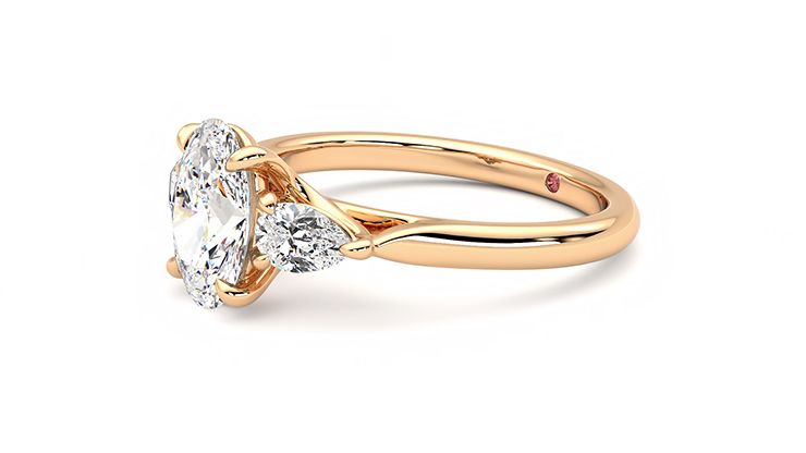 Taylor & Hart Affinity Oval Engagement Ring 360 degree image 23
