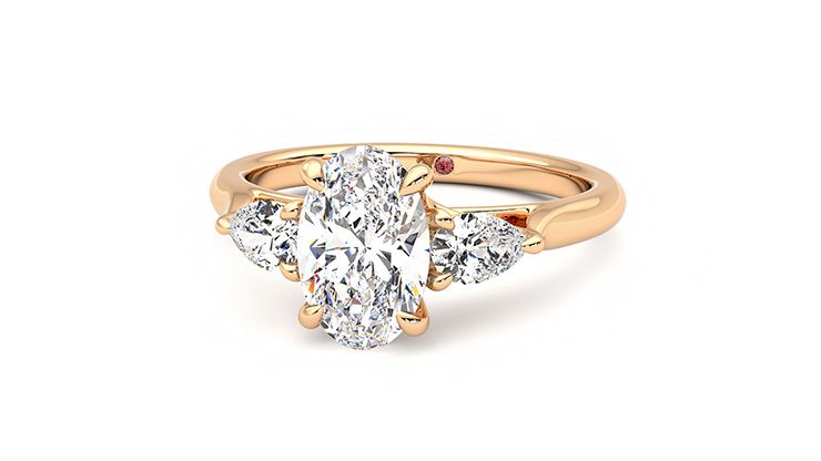 Taylor & Hart Affinity Oval Engagement Ring 360 degree image 27