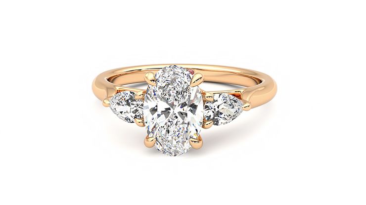 Taylor & Hart Affinity Oval Engagement Ring 360 degree image 28