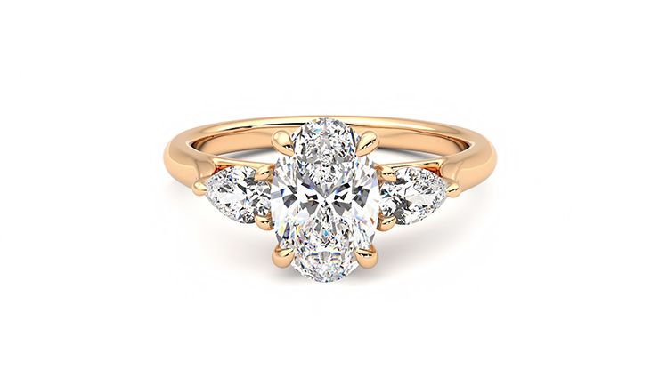 Taylor & Hart Affinity Oval Engagement Ring 360 degree image 29