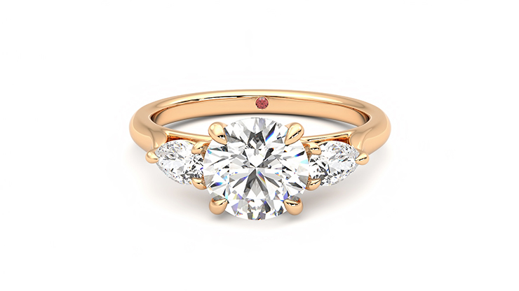 Taylor & Hart Affinity Round Engagement Ring 360 degree image 0
