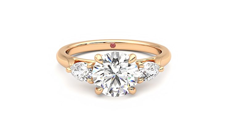 Taylor & Hart Affinity Round Engagement Ring 360 degree image 2
