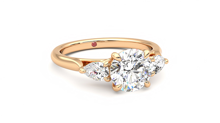 Taylor & Hart Affinity Round Engagement Ring 360 degree image 5