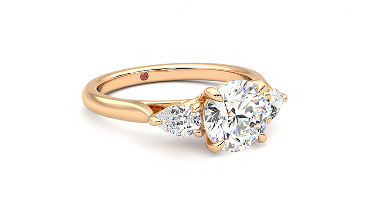 Taylor & Hart Affinity Round Engagement Ring 360 degree image 6