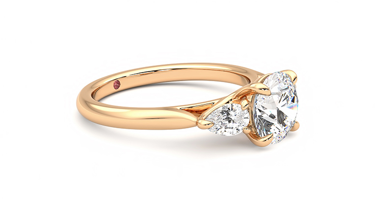 Taylor & Hart Affinity Round Engagement Ring 360 degree image 8