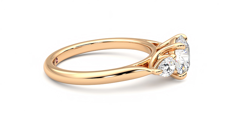 Taylor & Hart Affinity Round Engagement Ring 360 degree image 10