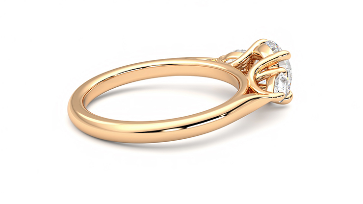 Taylor & Hart Affinity Round Engagement Ring 360 degree image 12