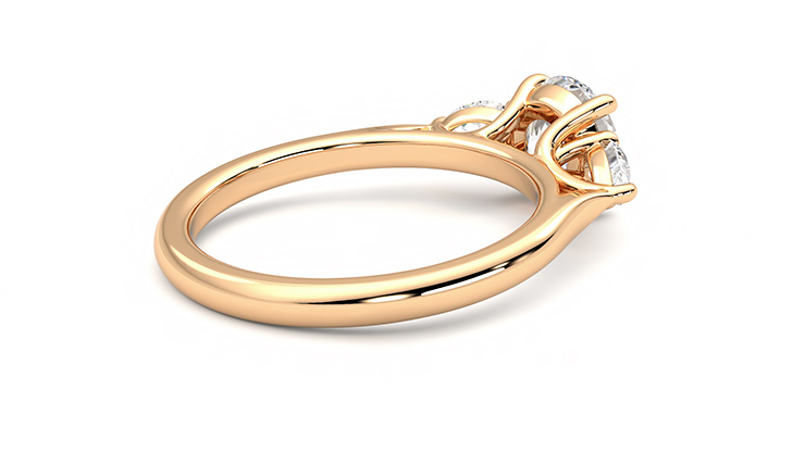 Taylor & Hart Affinity Round Engagement Ring 360 degree image 13