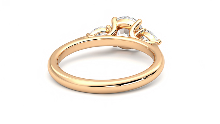 Taylor & Hart Affinity Round Engagement Ring 360 degree image 15