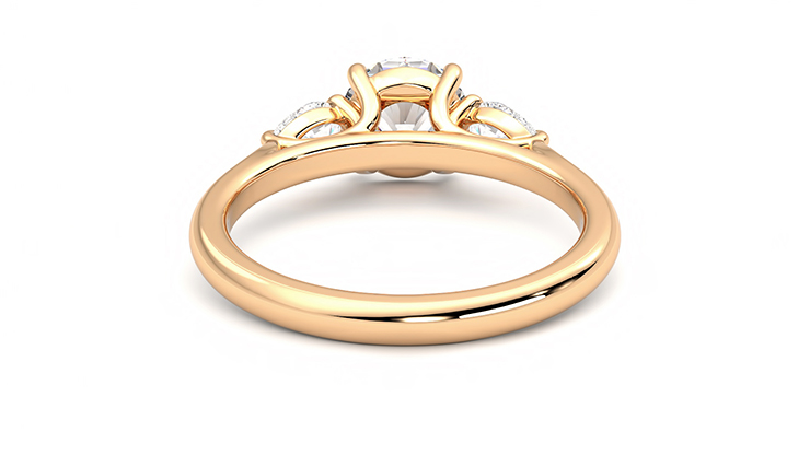 Taylor & Hart Affinity Round Engagement Ring 360 degree image 16