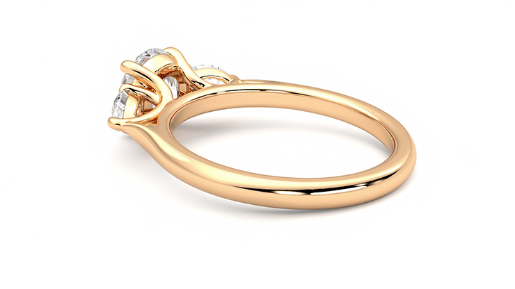 Taylor & Hart Affinity Round Engagement Ring 360 degree image 19