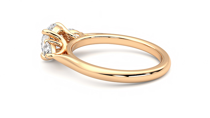 Taylor & Hart Affinity Round Engagement Ring 360 degree image 20