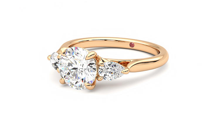 Taylor & Hart Affinity Round Engagement Ring 360 degree image 26
