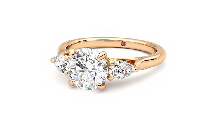 Taylor & Hart Affinity Round Engagement Ring 360 degree image 27