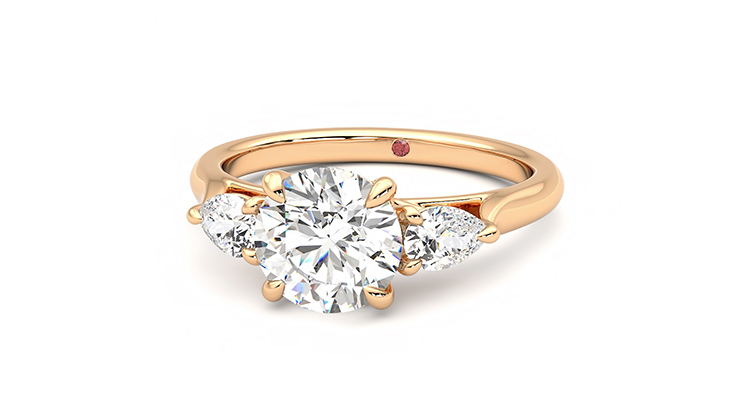 Taylor & Hart Affinity Round Engagement Ring 360 degree image 28