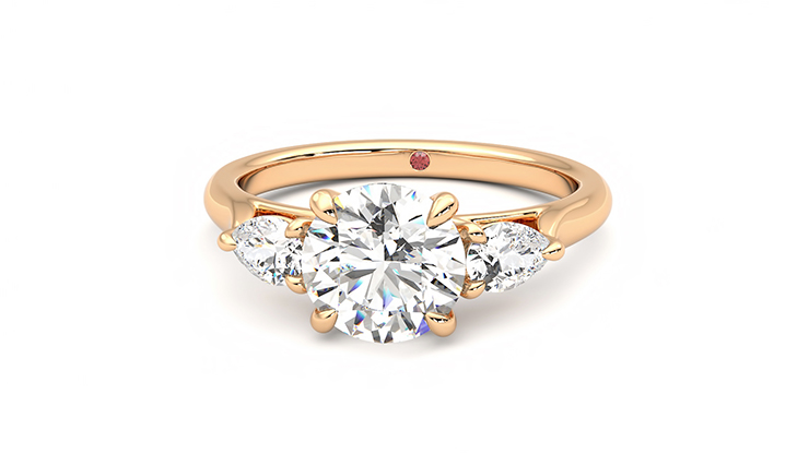Taylor & Hart Affinity Round Engagement Ring 360 degree image 29