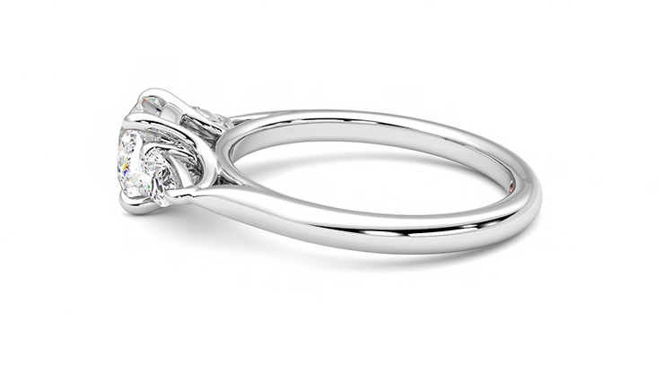 Taylor & Hart Affinity Cushion Engagement Ring 360 degree image 20