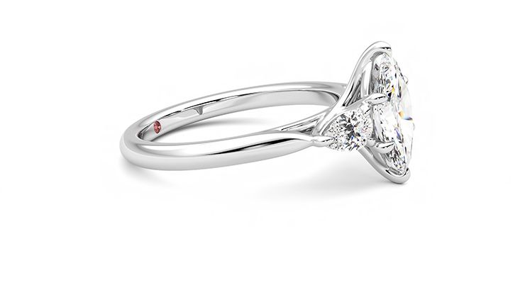 Taylor & Hart Affinity Marquise Engagement Ring 360 degree image 8
