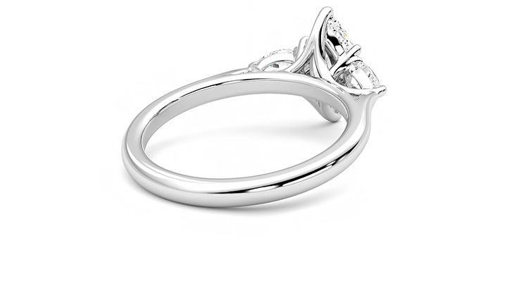 Taylor & Hart Affinity Marquise Engagement Ring 360 degree image 13