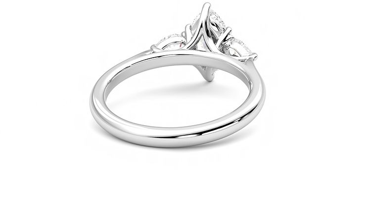 Taylor & Hart Affinity Marquise Engagement Ring 360 degree image 14