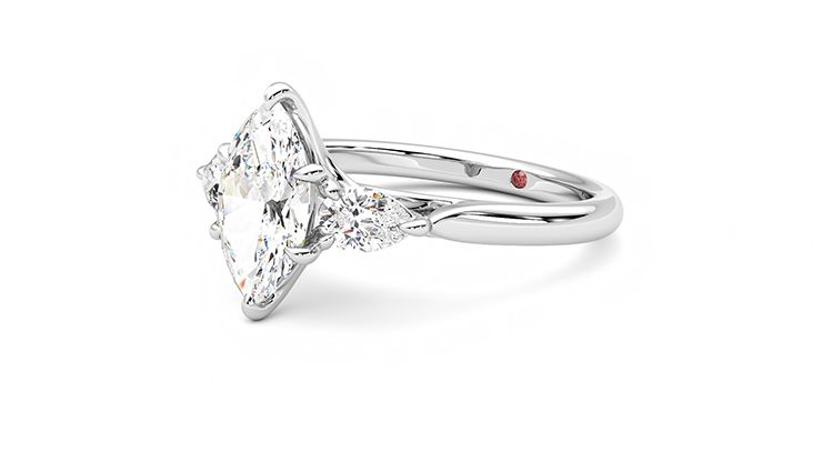 Taylor & Hart Affinity Marquise Engagement Ring 360 degree image 24