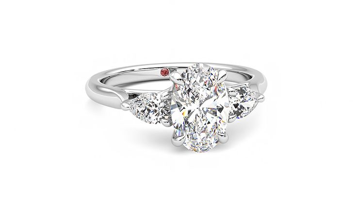 Taylor & Hart Affinity Oval Engagement Ring 360 degree image 3