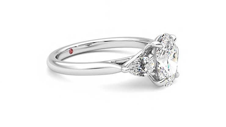 Taylor & Hart Affinity Oval Engagement Ring 360 degree image 7