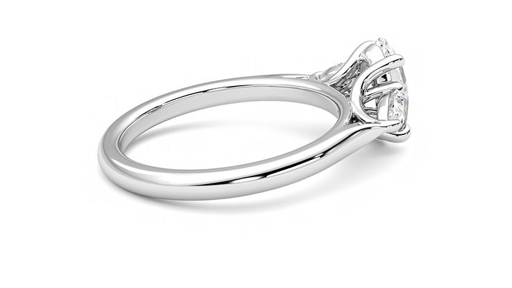 Taylor & Hart Affinity Oval Engagement Ring 360 degree image 11