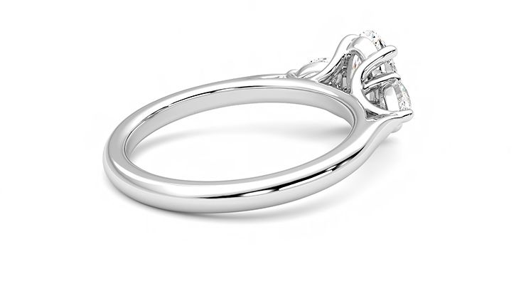 Taylor & Hart Affinity Oval Engagement Ring 360 degree image 12