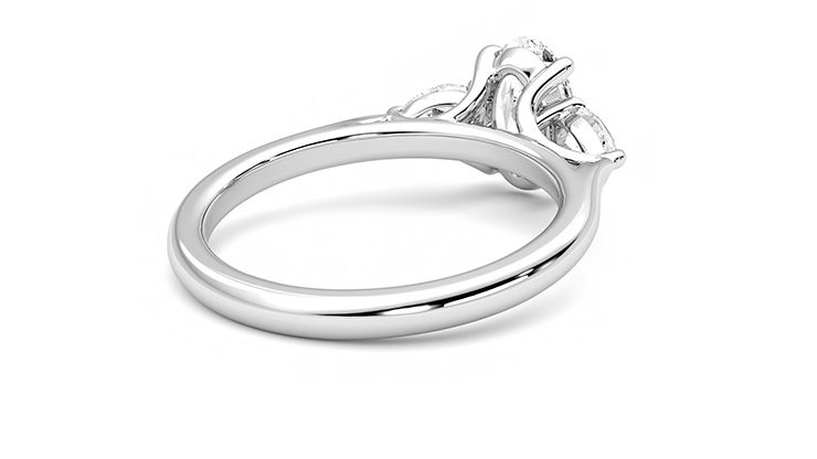 Taylor & Hart Affinity Oval Engagement Ring 360 degree image 13
