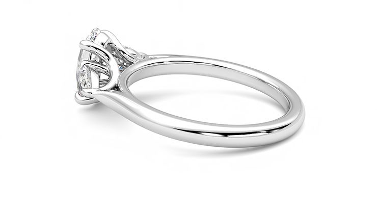 Taylor & Hart Affinity Oval Engagement Ring 360 degree image 19