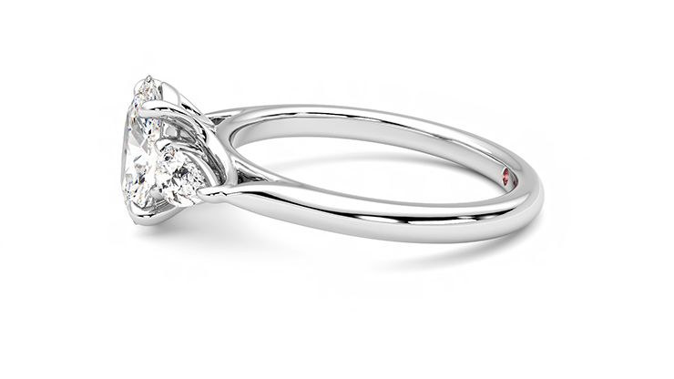 Taylor & Hart Affinity Oval Engagement Ring 360 degree image 21