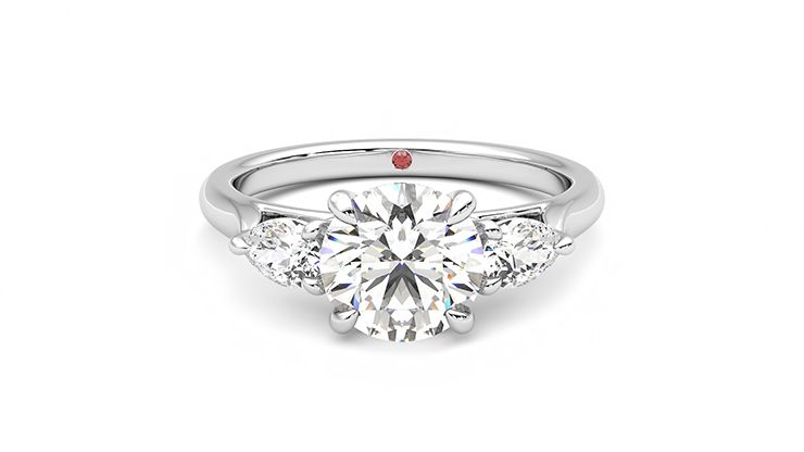 Taylor & Hart Affinity Round Engagement Ring 360 degree image 0