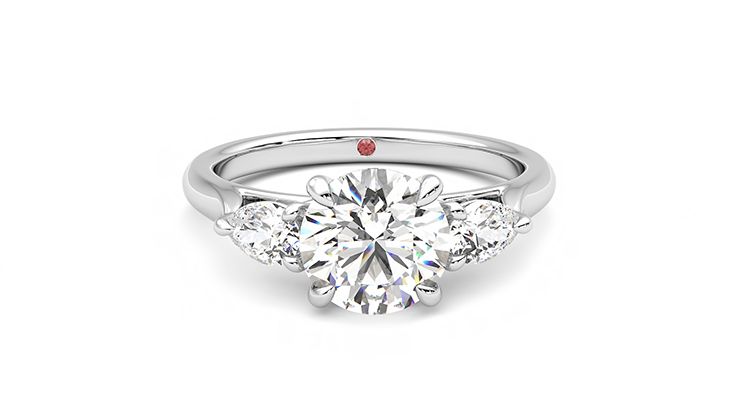 Taylor & Hart Affinity Round Engagement Ring 360 degree image 1