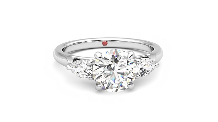 Taylor & Hart Affinity Round Engagement Ring 360 degree image 2