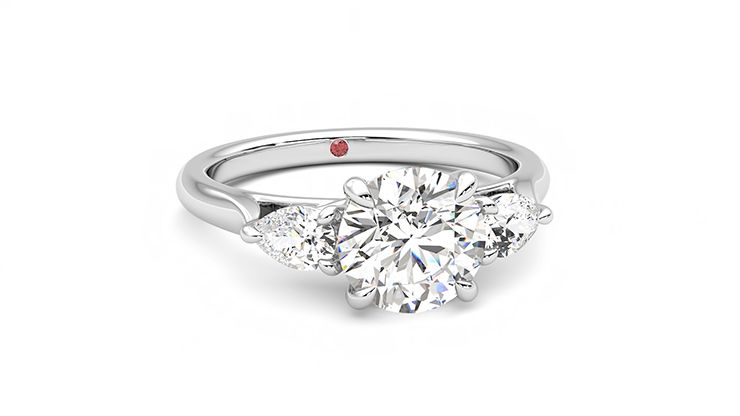 Taylor & Hart Affinity Round Engagement Ring 360 degree image 3