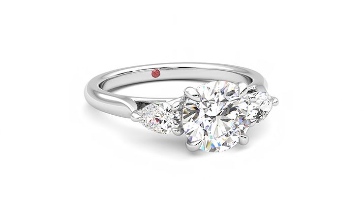 Taylor & Hart Affinity Round Engagement Ring 360 degree image 4