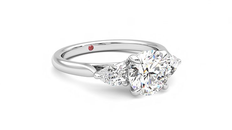 Taylor & Hart Affinity Round Engagement Ring 360 degree image 5