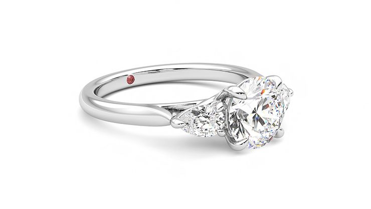 Taylor & Hart Affinity Round Engagement Ring 360 degree image 6