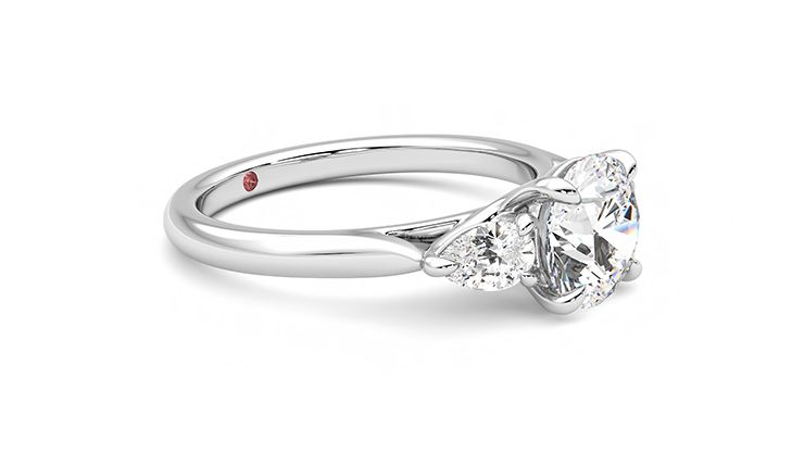 Taylor & Hart Affinity Round Engagement Ring 360 degree image 7