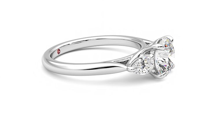 Taylor & Hart Affinity Round Engagement Ring 360 degree image 8