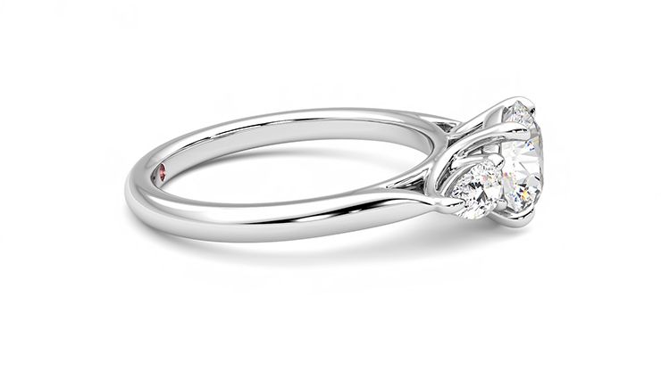 Taylor & Hart Affinity Round Engagement Ring 360 degree image 9