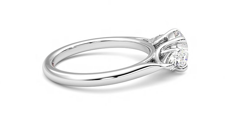 Taylor & Hart Affinity Round Engagement Ring 360 degree image 10