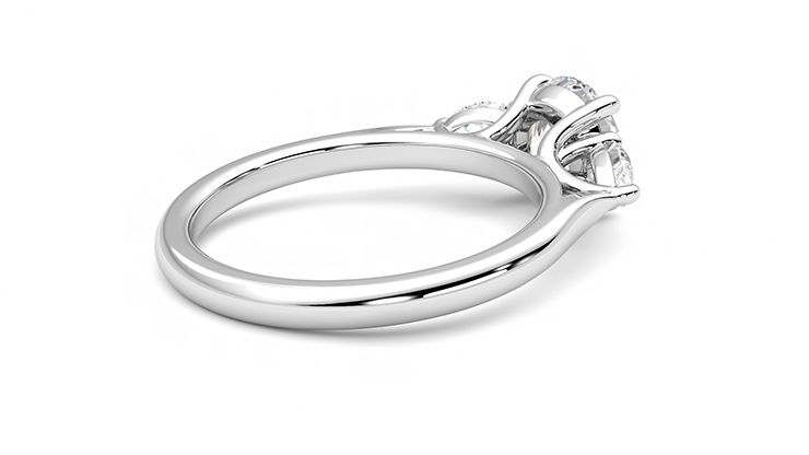 Taylor & Hart Affinity Round Engagement Ring 360 degree image 12